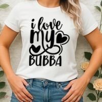I Love My Bubba Gift For Dad Fathers Day Women's T-Shirt thumb 2