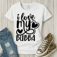 I Love My Bubba Gift For Dad Fathers Day Women's T-Shirt thumb 3