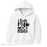 I Love My Bubba Gift For Dad Fathers Day Kids Hoodie thumb 0