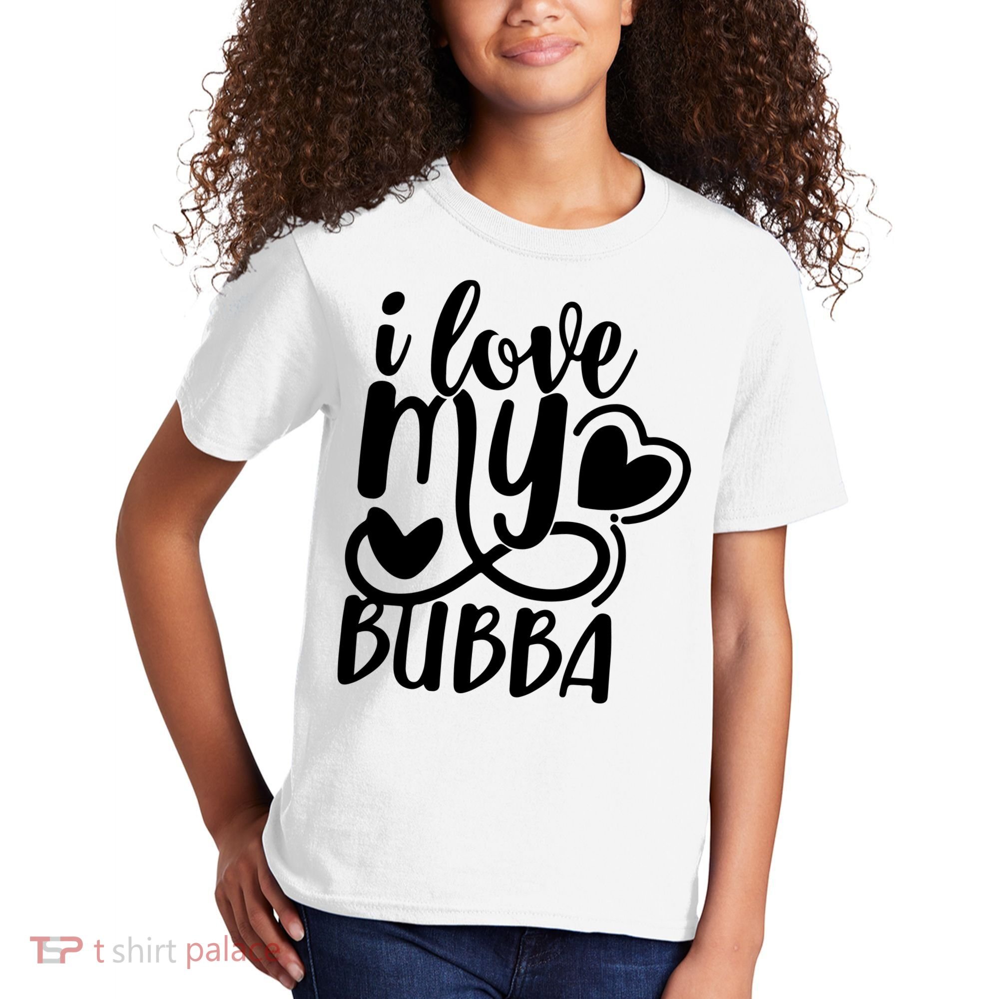 I Love My Bubba Gift For Dad Fathers Day Kids T-Shirt