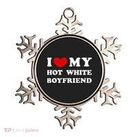 I Love My Hot White Boyfriend Ornament thumb 0