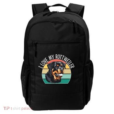 I Love My Rottweiler Backpack