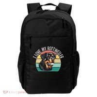 I Love My Rottweiler Backpack thumb 0