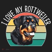 I Love My Rottweiler Beanie thumb 2