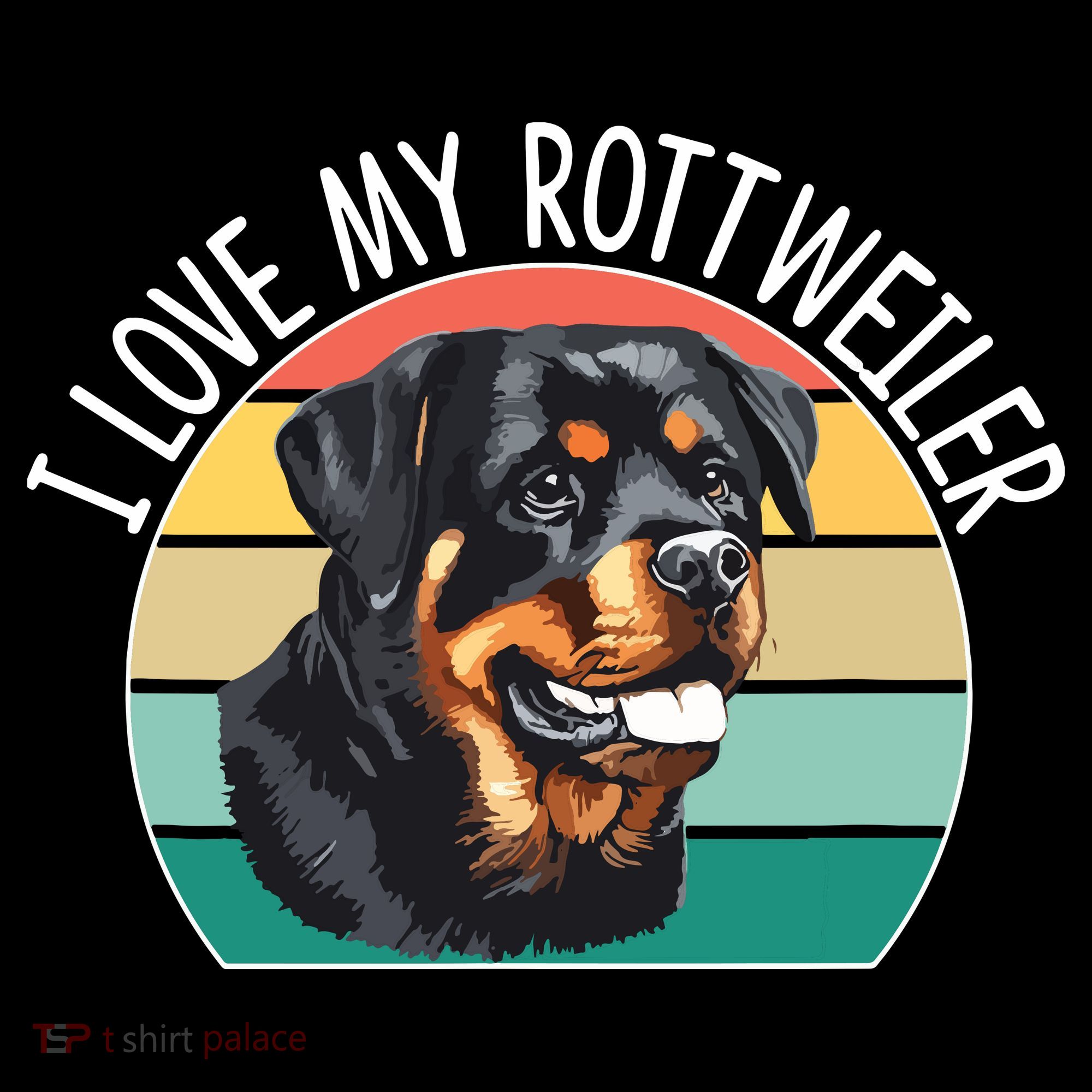 I Love My Rottweiler Women's Hoodie