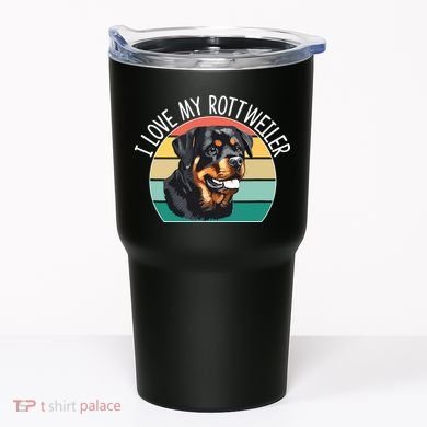 I Love My Rottweiler Tumbler