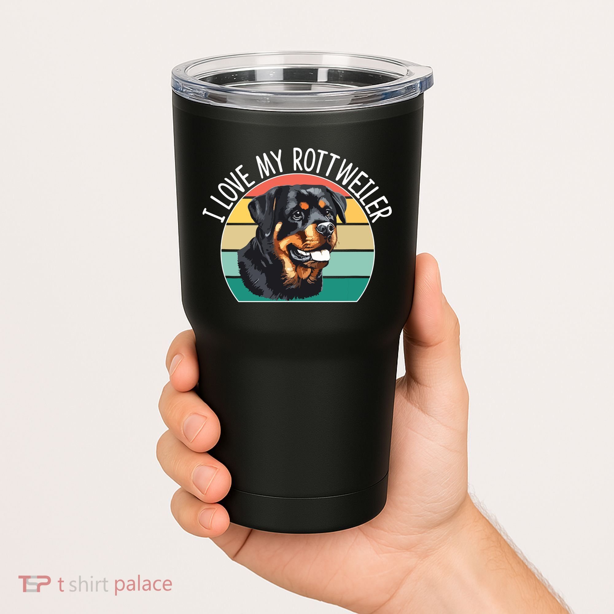 I Love My Rottweiler Tumbler