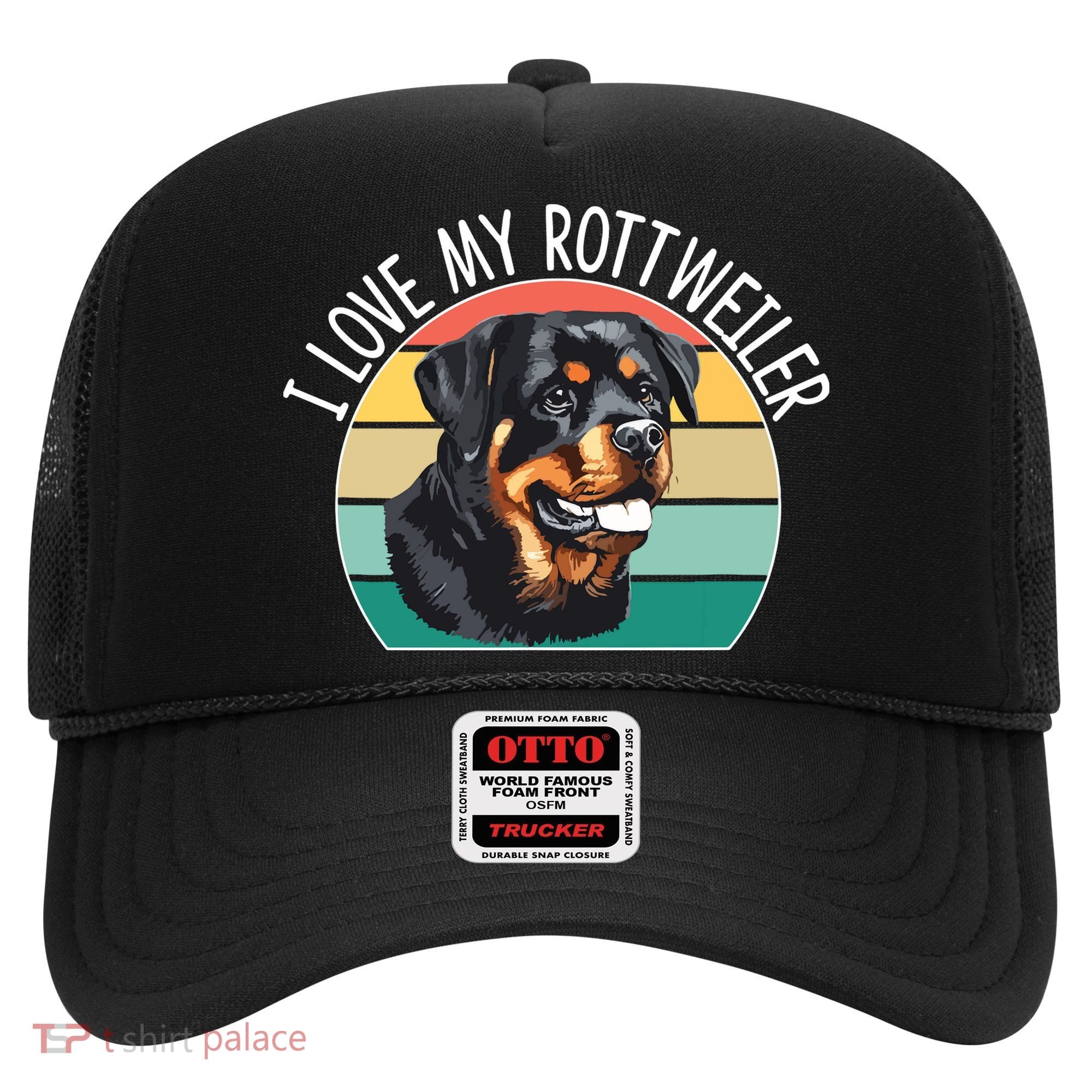 I Love My Rottweiler Hat
