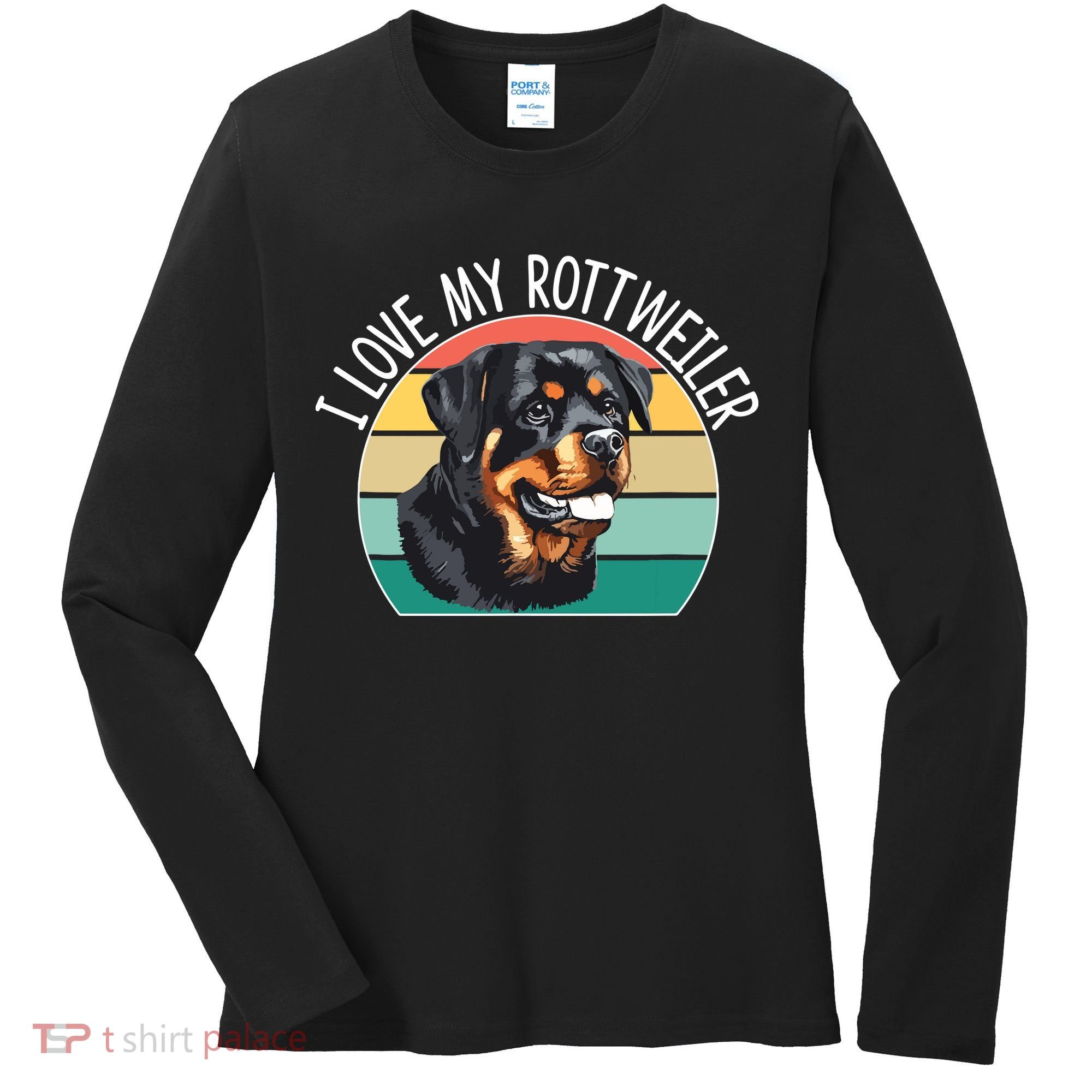 I Love My Rottweiler Women's Long Sleeve Shirt