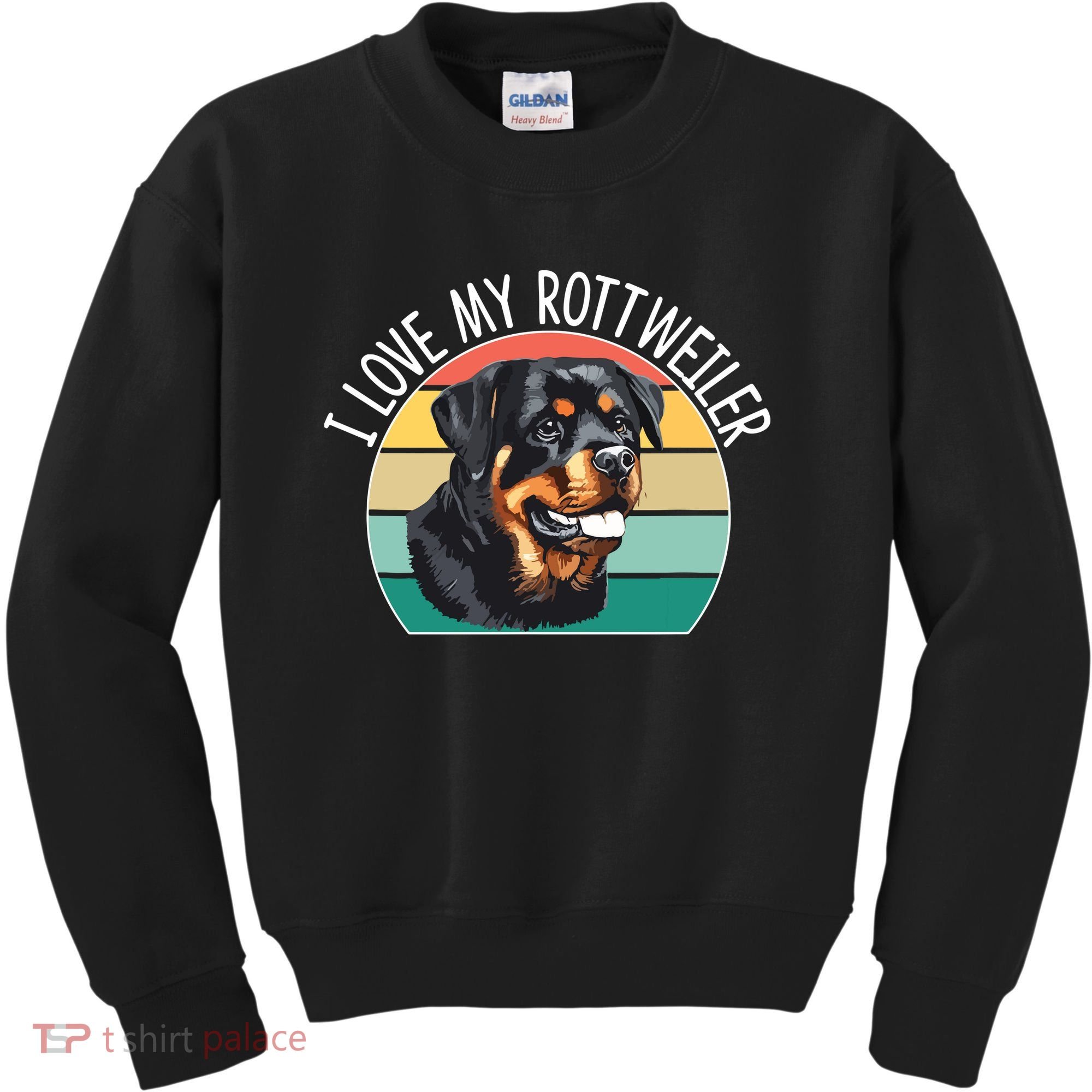 I Love My Rottweiler Kids Sweatshirt