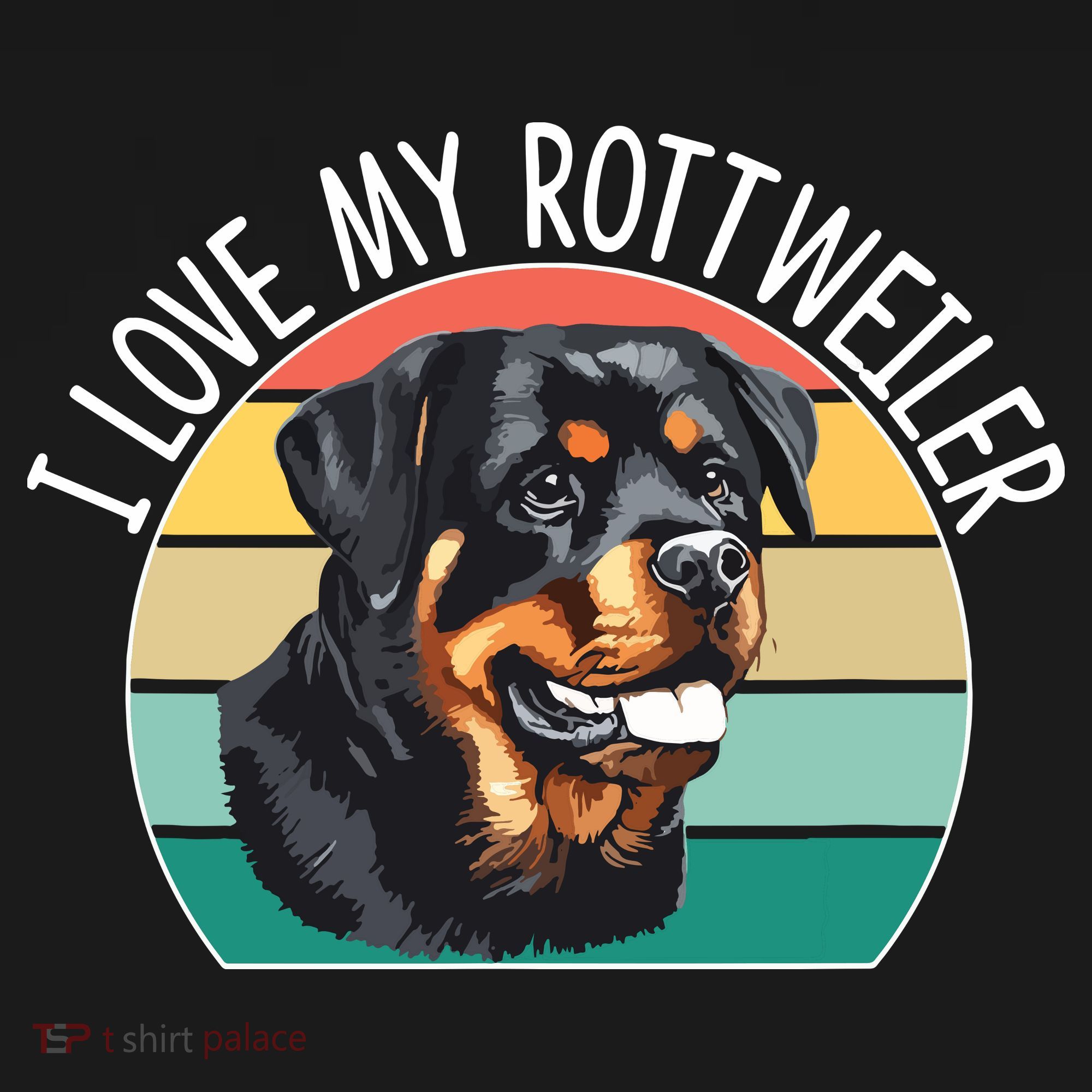 I Love My Rottweiler Kids Sweatshirt