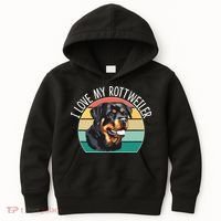 I Love My Rottweiler Kids Hoodie thumb 0