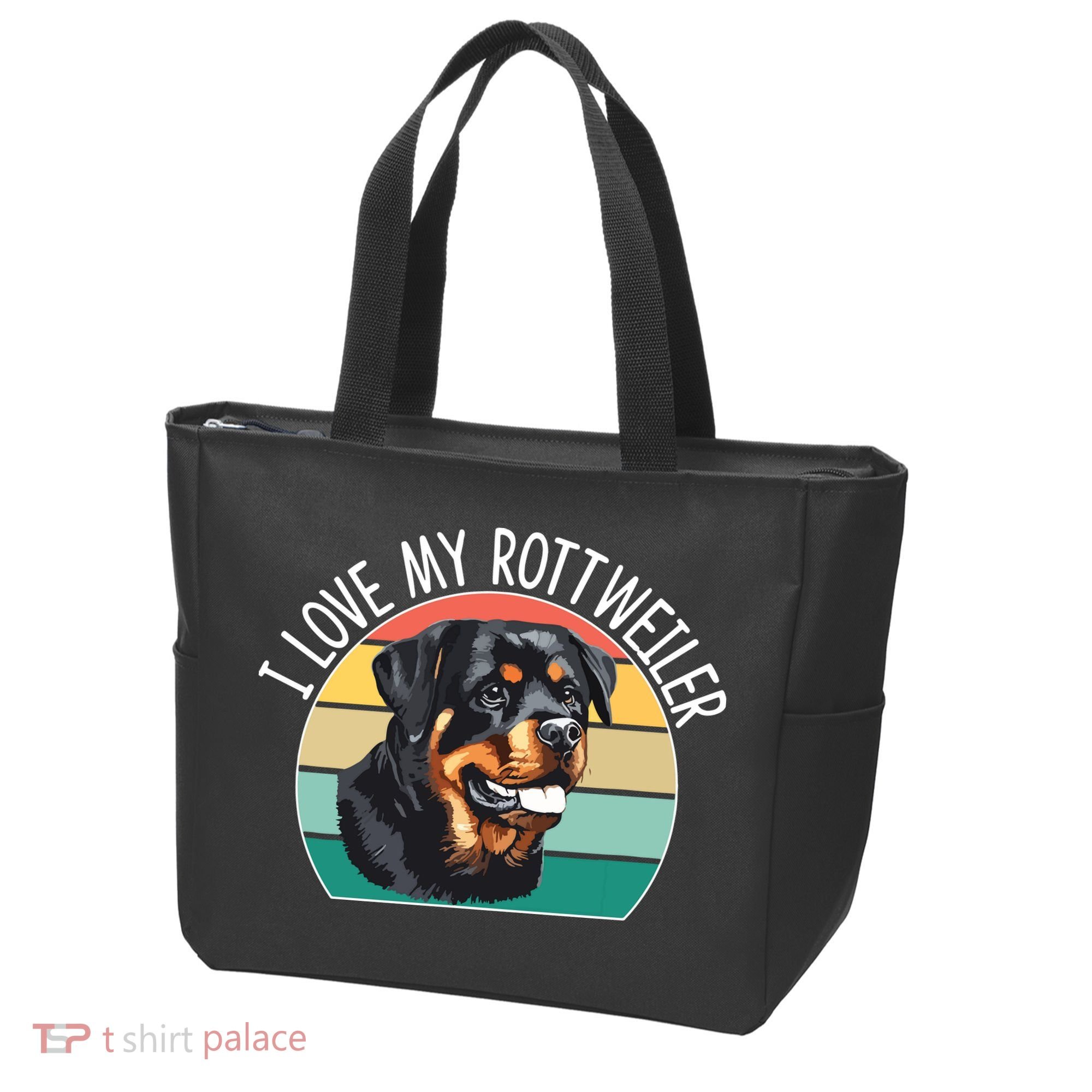 I Love My Rottweiler Tote Bag