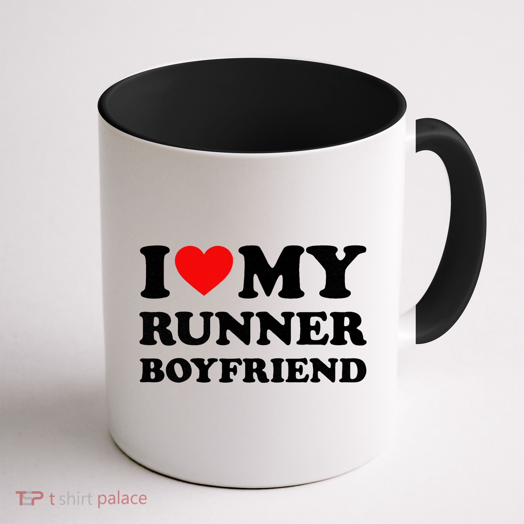 I Love My Runner Friend Heart Bf Marathon Running Coffee Mug