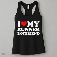 I Love My Runner Friend Heart Bf Marathon Running Women's Tank Top thumb 3