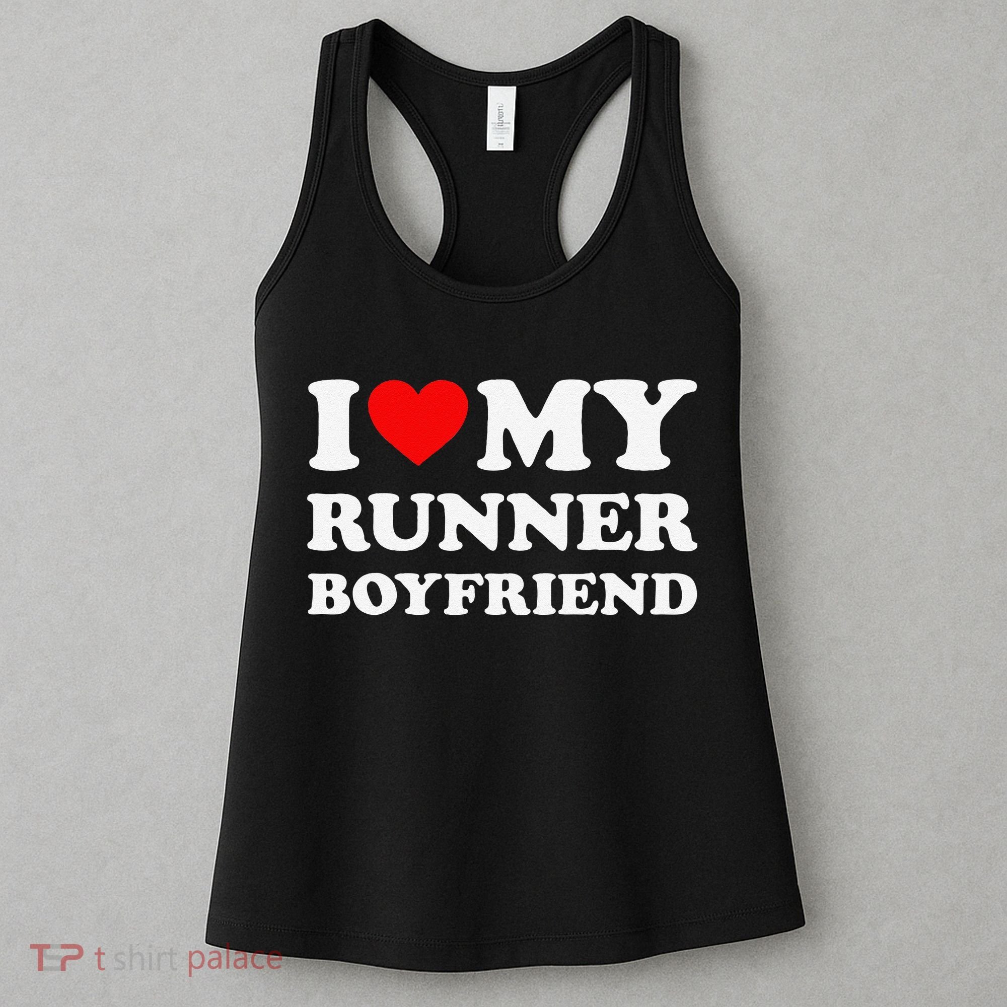 I Love My Runner Friend Heart Bf Marathon Running Women's Tank Top