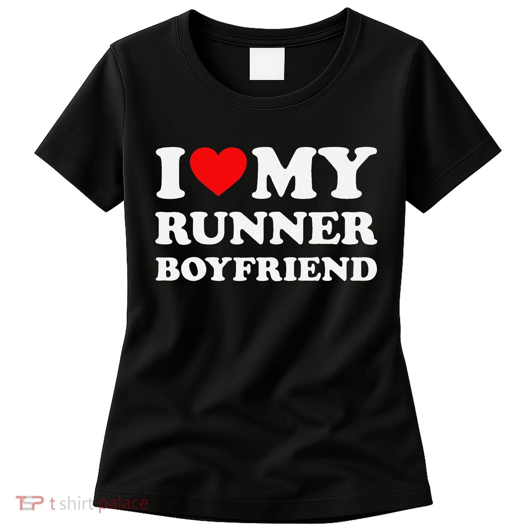 I Love My Runner Friend Heart Bf Marathon Running Women's T-Shirt