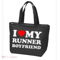 I Love My Runner Friend Heart Bf Marathon Running Tote Bag thumb 3