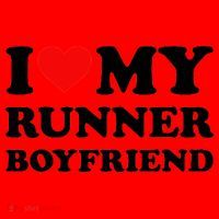I Love My Runner Friend Heart Bf Marathon Running Santa Hat thumb 1