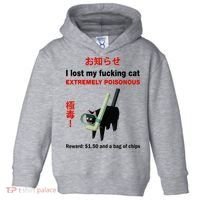 I Lost My Fucking Cat Extremely Poisonous Toddler Hoodie thumb 0