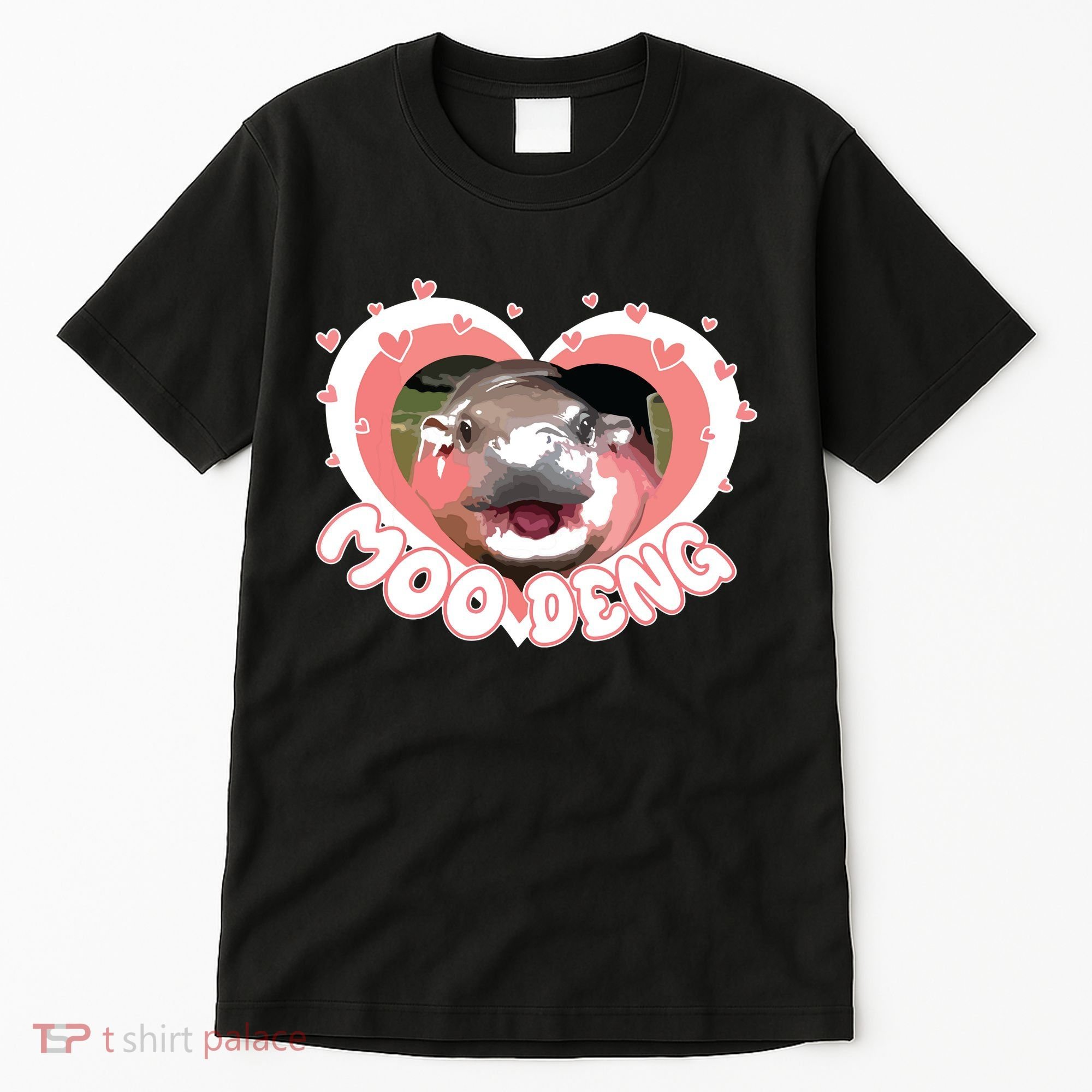 I Love Moo Deng Baby Hippo Moo Deng I Heart Moo Deng Tall T-Shirt