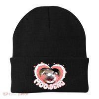 I Love Moo Deng Baby Hippo Moo Deng I Heart Moo Deng Beanie thumb 0