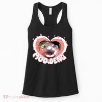 I Love Moo Deng Baby Hippo Moo Deng I Heart Moo Deng Women's Tank Top thumb 0