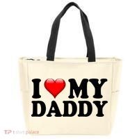 I Love My Daddy Tote Bag thumb 0