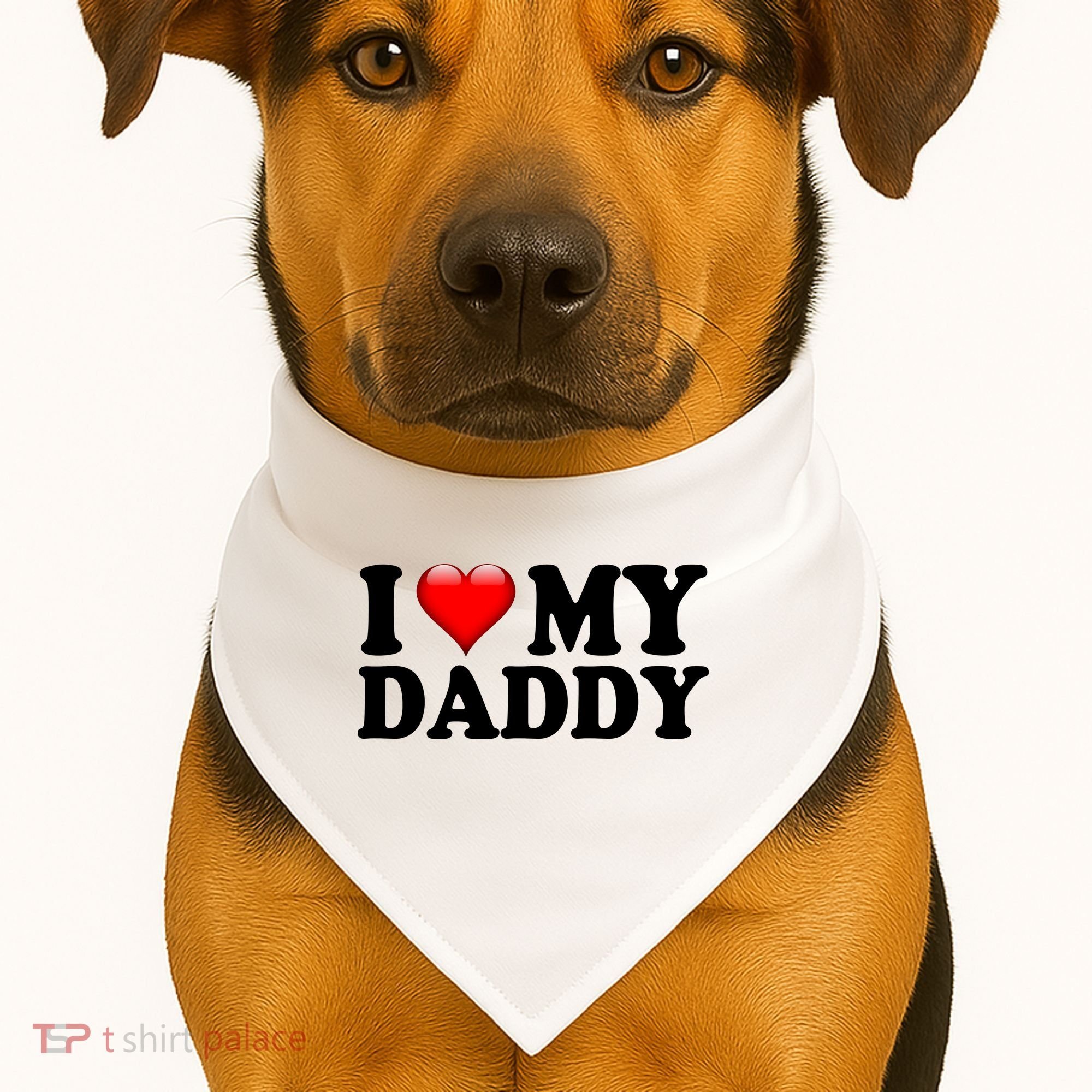 I Love My Daddy USA-Made Doggie Bandana