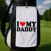 I Love My Daddy Golf Towel thumb 2