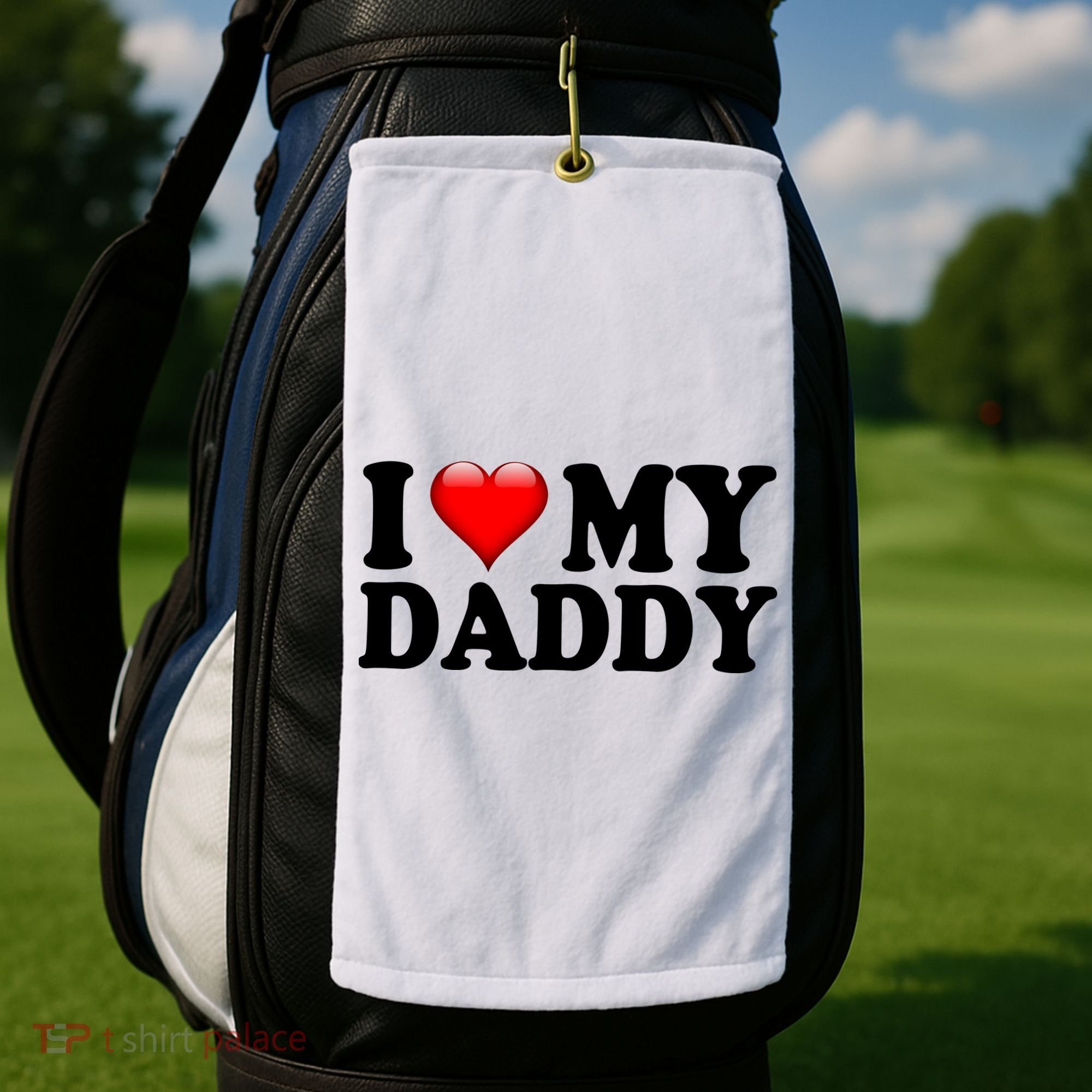 I Love My Daddy Golf Towel