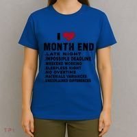 I Love Month End Funny Accountants Quotes Birthday Funny Gift Cool Gift T-Shirt thumb 4