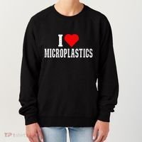 I Love Microplastics Dank Meme Funny Viral Quote Trendy Women's Sweatshirt thumb 0