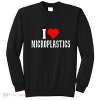 I Love Microplastics Dank Meme Funny Viral Quote Trendy Sweatshirt thumb 0