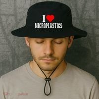 I Love Microplastics Dank Meme Funny Viral Quote Trendy Bucket Hat thumb 2
