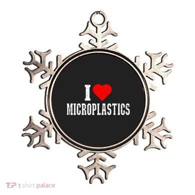 I Love Microplastics Dank Meme Funny Viral Quote Trendy Ornament