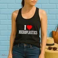 I Love Microplastics Dank Meme Funny Viral Quote Trendy Women's Tank Top thumb 2