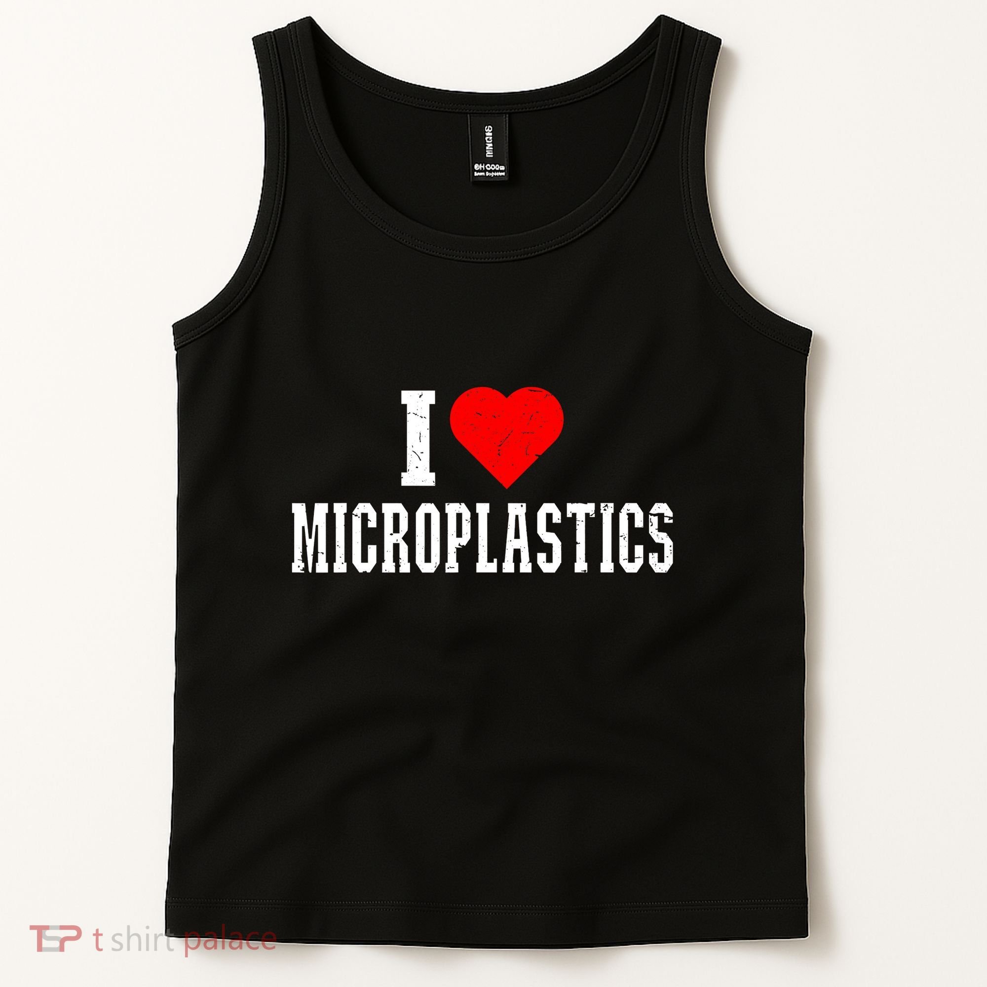 I Love Microplastics Dank Meme Funny Viral Quote Trendy Tank Top