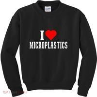 I Love Microplastics Dank Meme Funny Viral Quote Trendy Kids Sweatshirt thumb 0