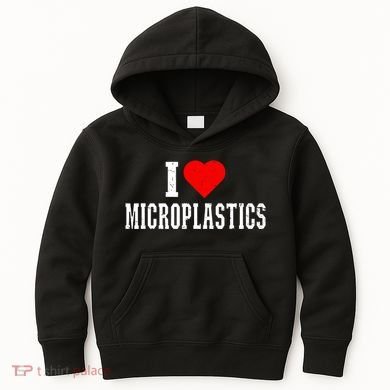 I Love Microplastics Dank Meme Funny Viral Quote Trendy Kids Hoodie