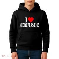 I Love Microplastics Dank Meme Funny Viral Quote Trendy Kids Hoodie thumb 4