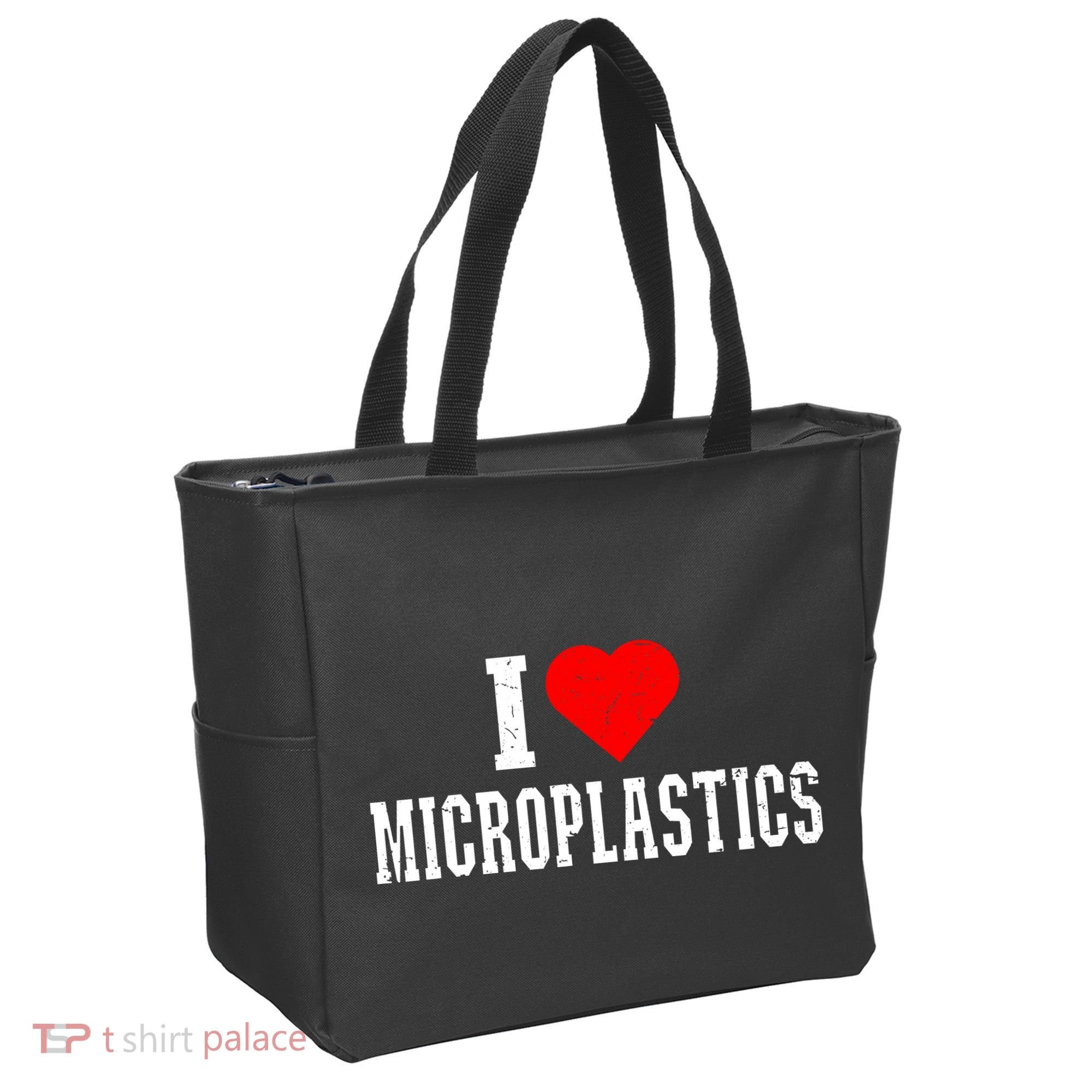 I Love Microplastics Dank Meme Funny Viral Quote Trendy Tote Bag
