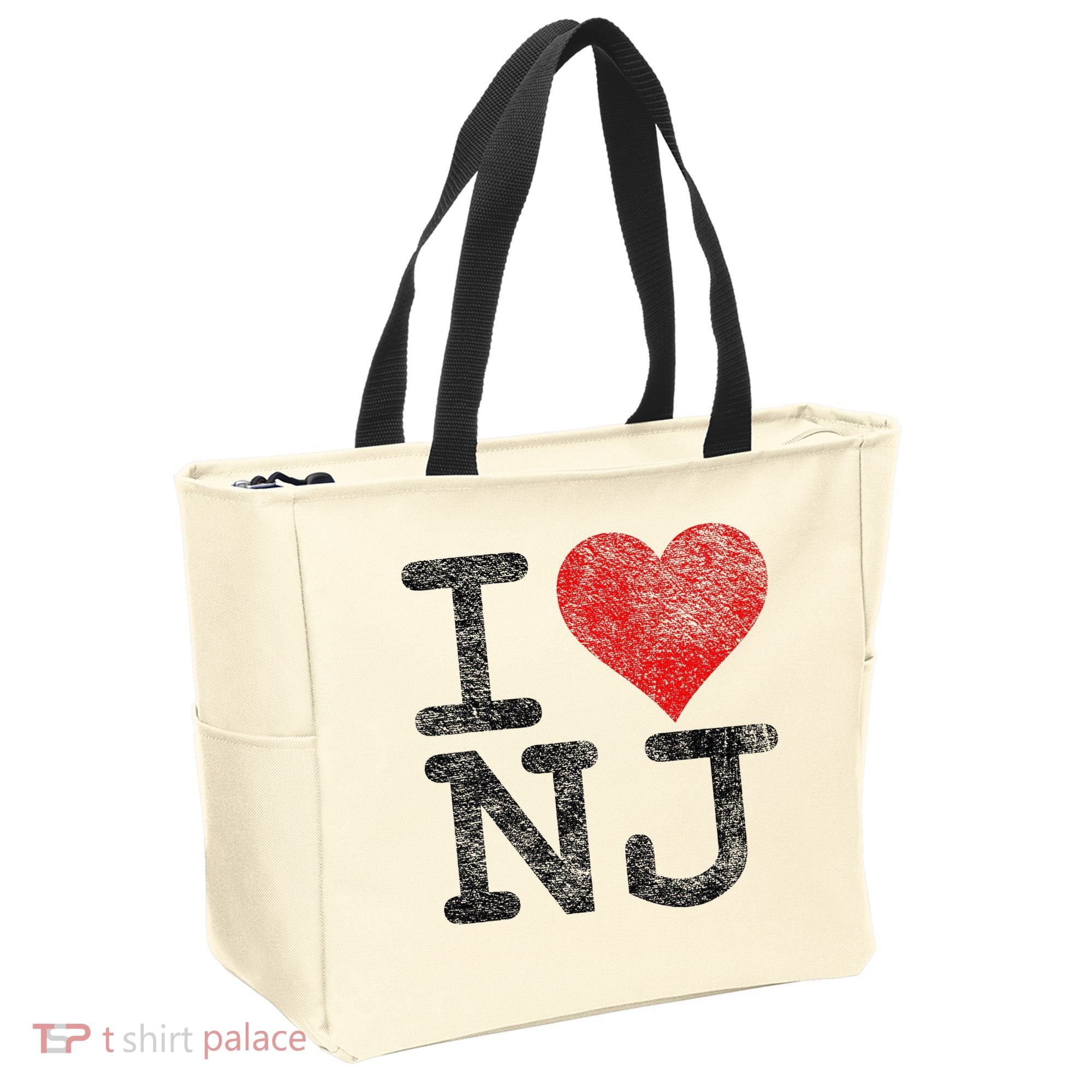 I Love New Jersey I Heart Nj Tote Bag