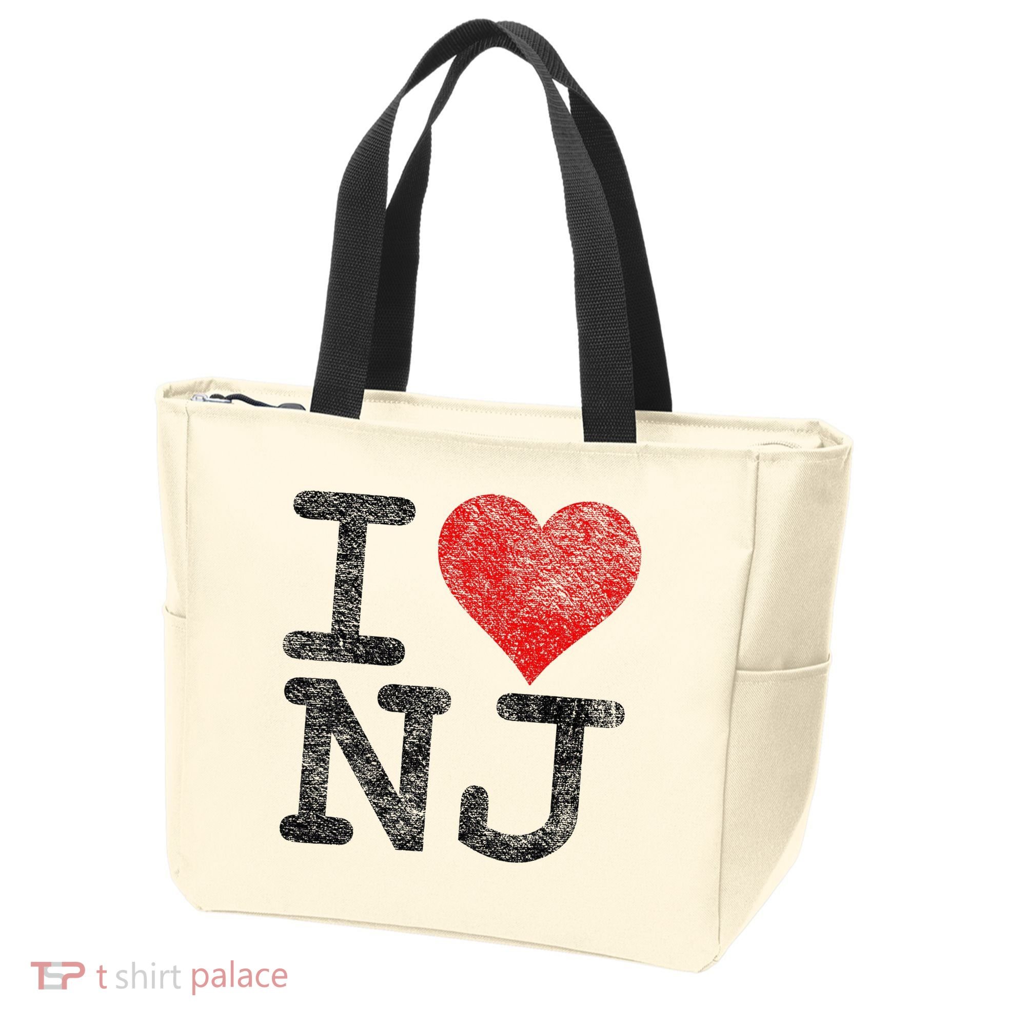 I Love New Jersey I Heart Nj Tote Bag