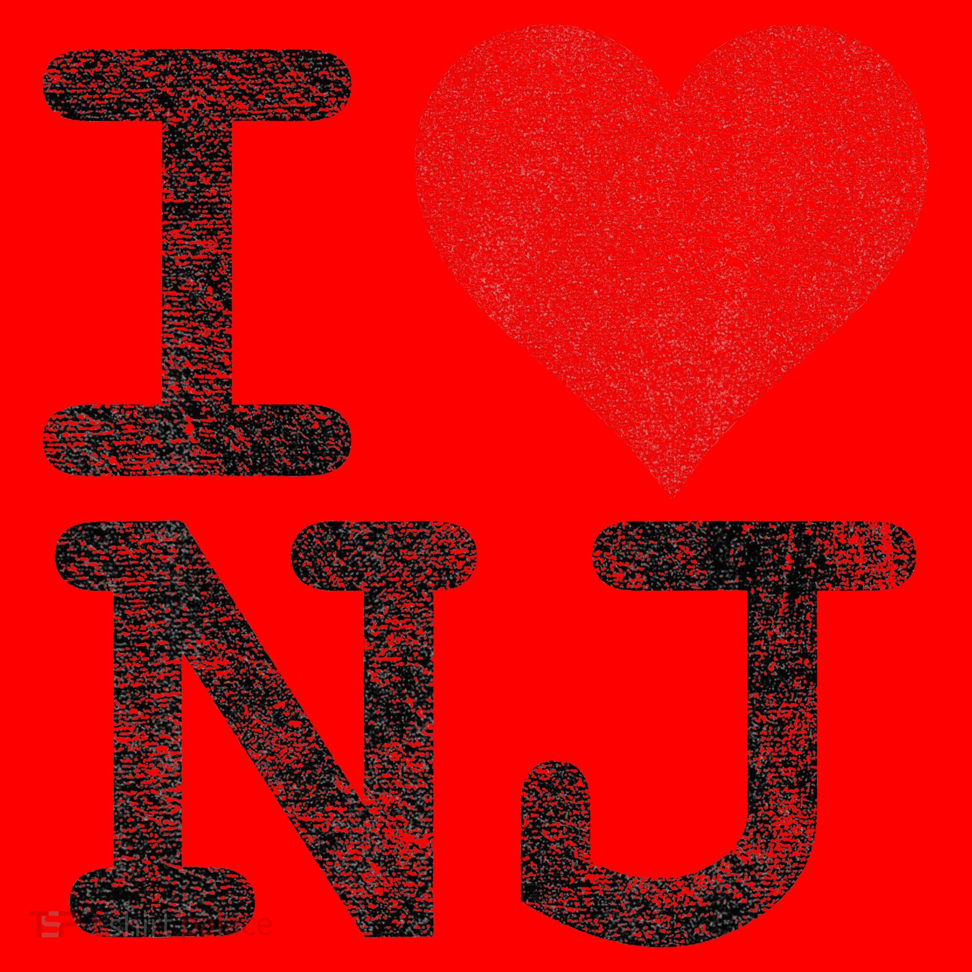 I Love New Jersey I Heart Nj Santa Hat