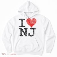 I Love New Jersey I Heart Nj Hoodie thumb 0