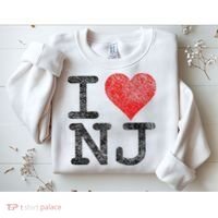 I Love New Jersey I Heart Nj Sweatshirt thumb 2