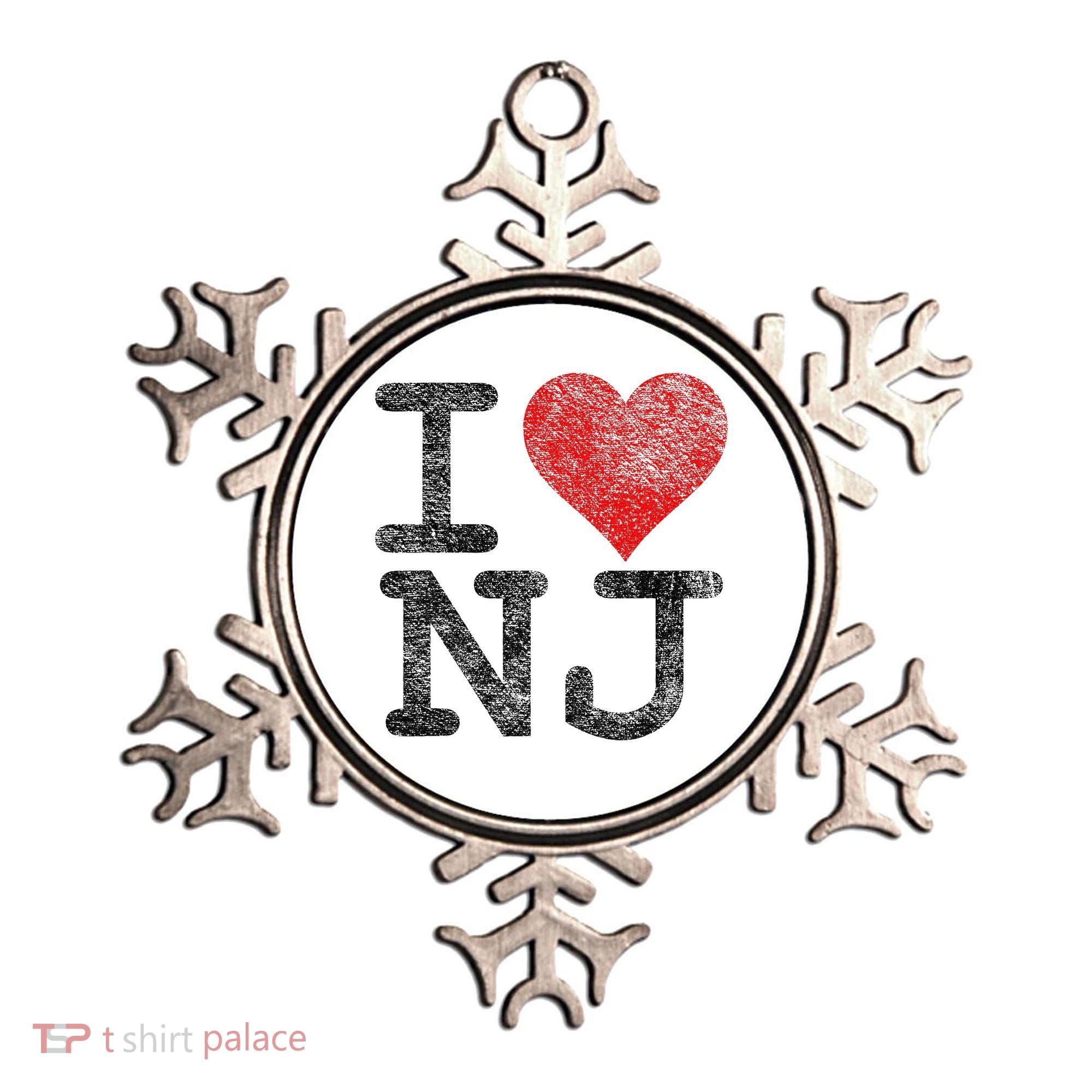 I Love New Jersey I Heart Nj Ornament