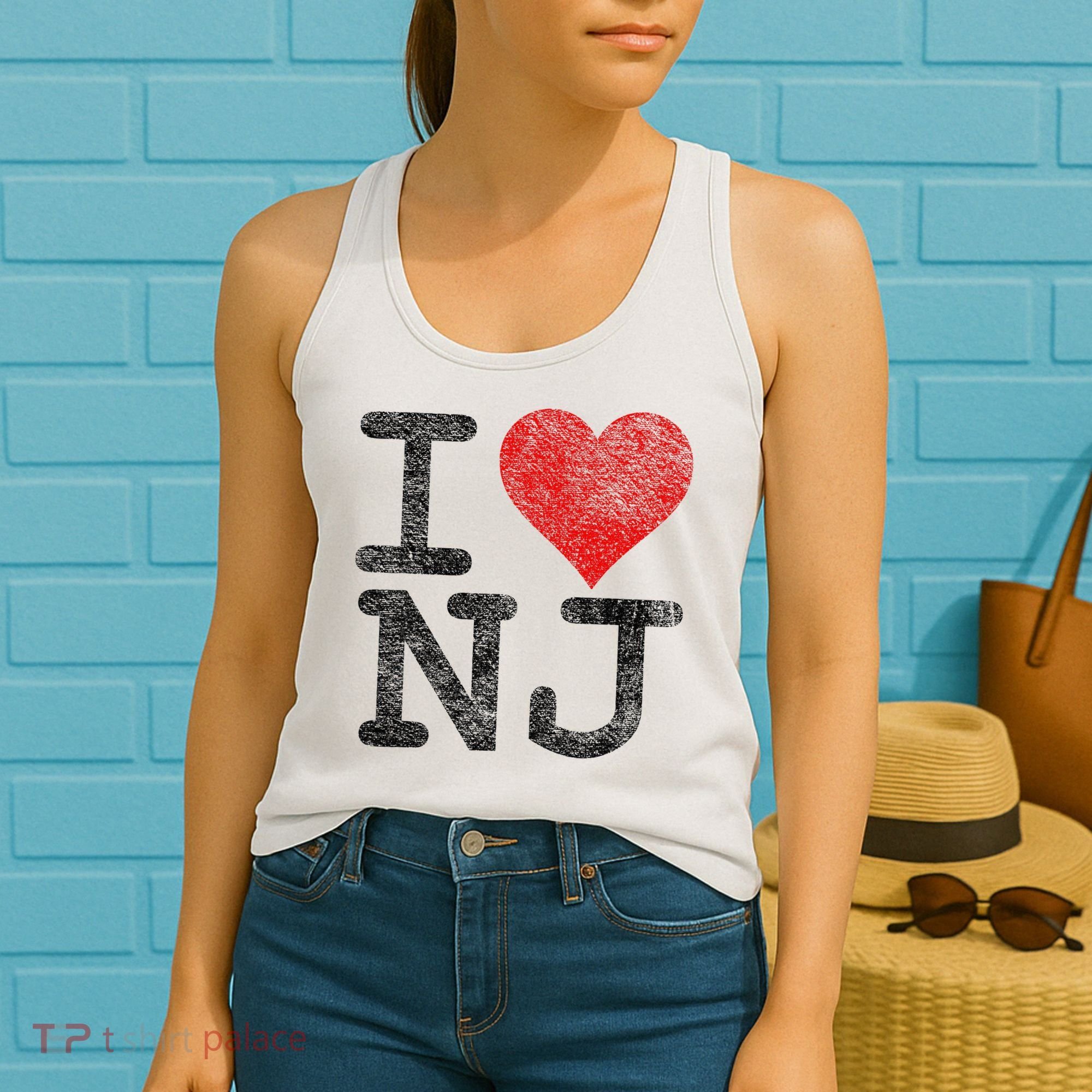 I Love New Jersey I Heart Nj Women's Tank Top