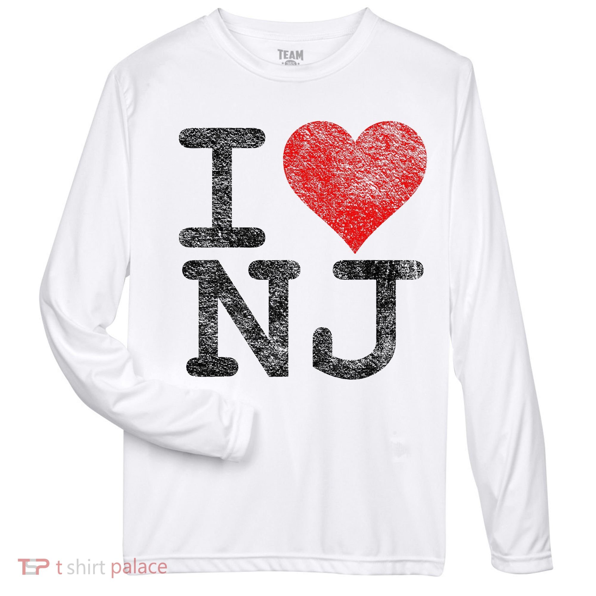 I Love New Jersey I Heart Nj Zone Performance Long-Sleeve T-Shirt